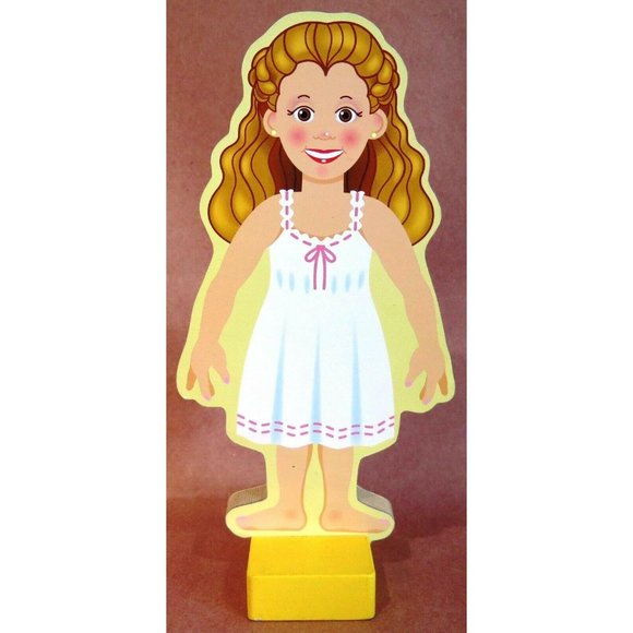 PRINCESS ELISE Melissa & Doug Magnetic Dress-Up Wooden Paper Doll 19 Pc Clothes - Picture 3 of 12